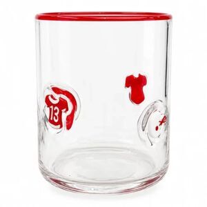Madison Home Jersey Helmet #13 Icon Glass Tumblers Set 6 16oz Football